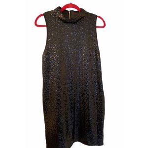 Kensie Crew Neck Sequin Dress